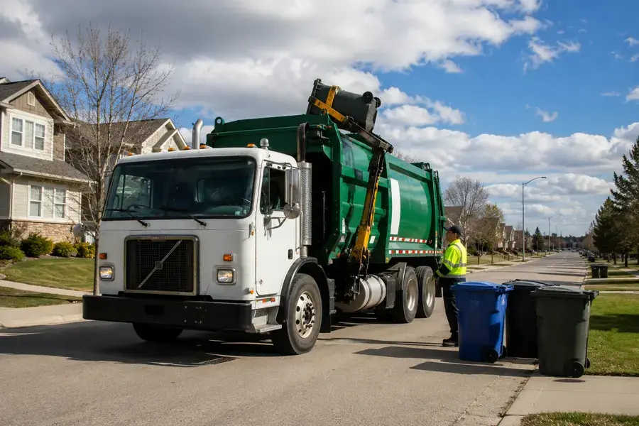 Garbage truck operation