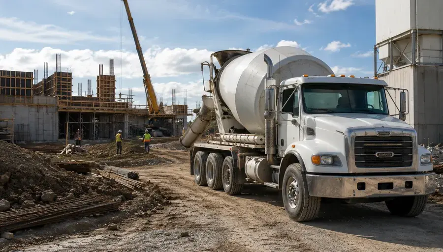 Ready mix cement mixer truck